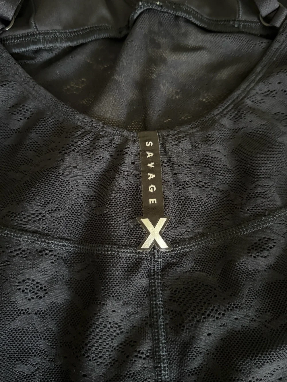 Savage X Fenty Lace Race Jumpsuit Black Size M